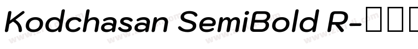 Kodchasan SemiBold R字体转换